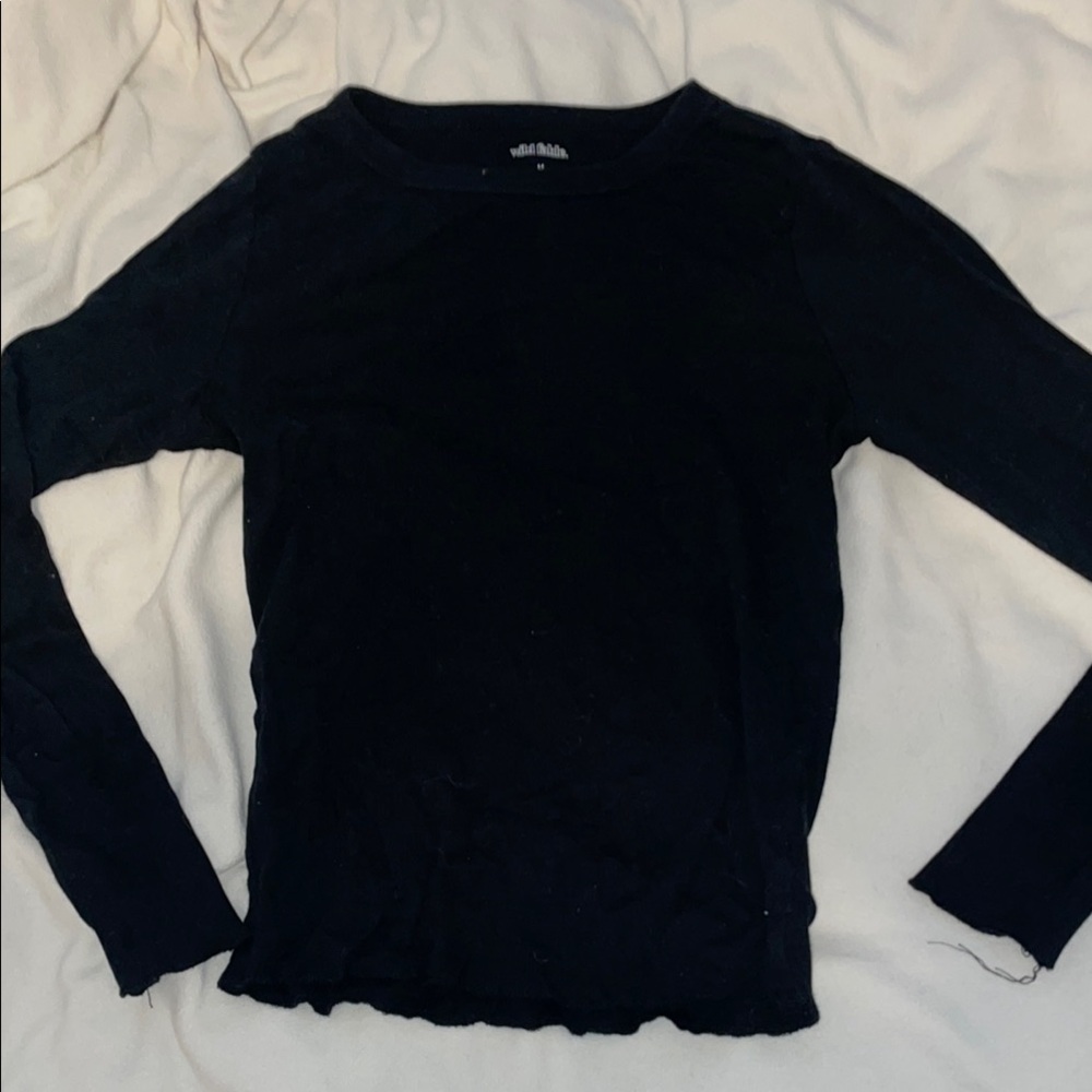 Black Long Sleeve Top